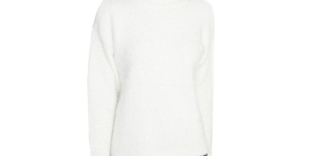 Blusa feminina Sanctuary com gola falsa super macia, preta, tamanho 2XS
