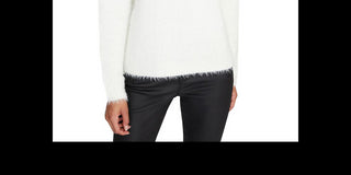 Blusa feminina Sanctuary com gola falsa super macia, preta, tamanho 2XS