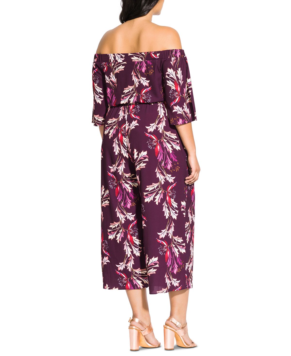 Macacão feminino City Chic vermelho tamanho 18W