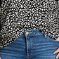 Suéter feminino Michael Kors Plus com estampa de leopardo e jacquard - Preto, tamanho 2XL