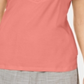 Karen Scott Blusa Feminina Gola Alta Rosa Tamanho XS
