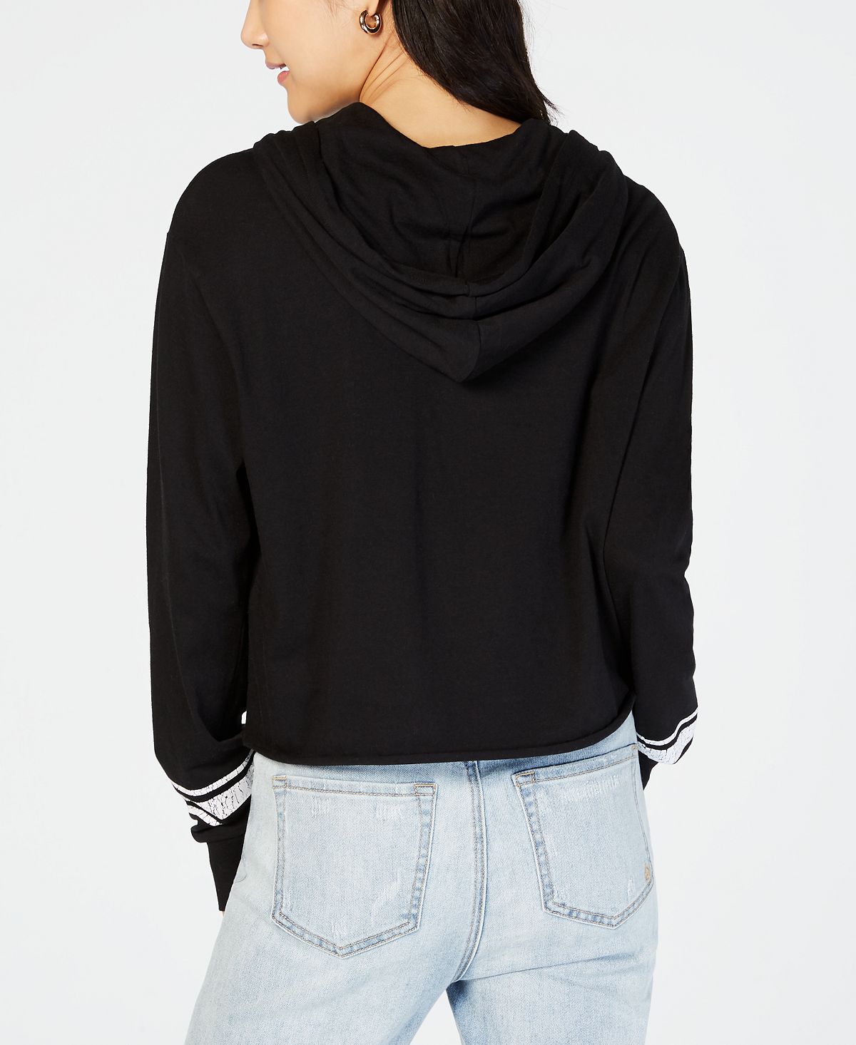 Moletom com capuz infantil Love Tribe Mickey Mouse, preto, tamanho G