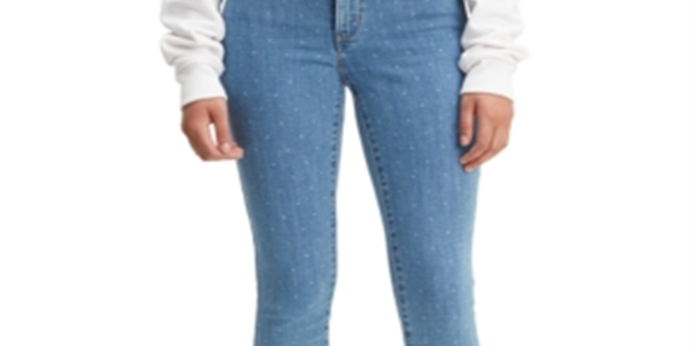 Calça Jeans Levi's 311 Shaping Skinny Feminina com Bolinhas Azul Tamanho 29x30