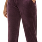 Calça de moletom feminina Ideology Velour, roxa, tamanho XL