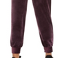 Calça de moletom feminina Ideology Velour, roxa, tamanho XL