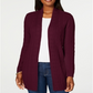 Cardigan de tricô feminino Karen Scott, marrom, tamanho P