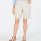Shorts feminino Karen Scott Skimmer bege tamanho 6P