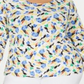 Blusa feminina estampada plus size jacquard branca tamanho 0X da coleção JM