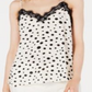 Blusa feminina Bar III com bolinhas, branca, tamanho X-S