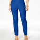 Calça feminina Charter Club Cambridge Tummy Control Slim Leg Azul Tamanho 6 Petite