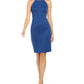 Vestido justo com aplicações embelezado Calvin Klein feminino - Azul Tamanho -14