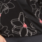 Blusa feminina Alfani Plus com estampa e gola sobrepeliz, preta, tamanho 0X