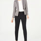 Le Suit Feminino Birdseye Um Botão Calça Terno - Preto Tamanho 2 Petite
