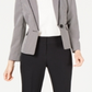 Le Suit Feminino Birdseye Um Botão Calça Terno - Preto Tamanho 2 Petite