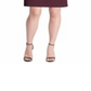 Vestido evasê com manga de renda Tommy Hilfiger feminino, vinho, tamanho 10