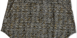 Blusa feminina Alfani de malha com bainha curva e manga curta, preta, tamanho pequeno