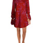 Vestido curto de cetim feminino Free People, vermelho, tamanho X-S