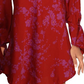 Vestido curto de cetim feminino Free People, vermelho, tamanho X-S