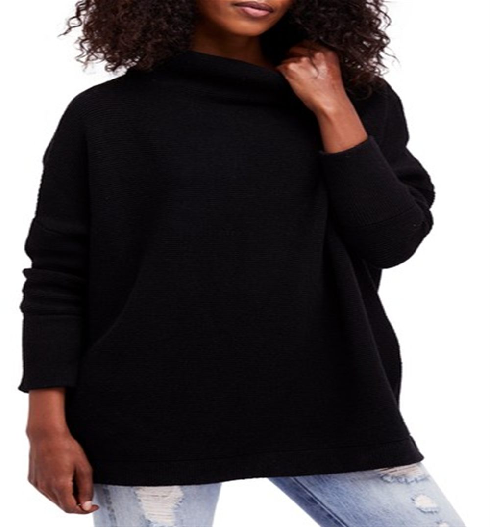 Túnica Otomana Desleixada Feminina Free People Preta Tamanho X-S
