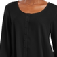 Blusa feminina estilo swing preta tamanho extrapequeno