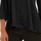 Blusa feminina estilo swing preta tamanho extrapequeno