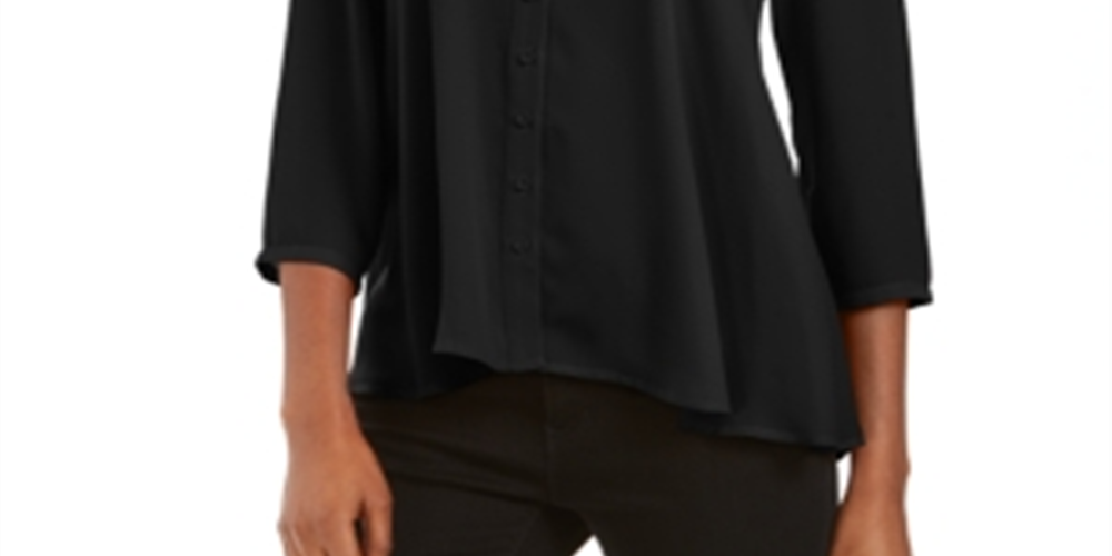 Blusa feminina estilo swing preta tamanho extrapequeno