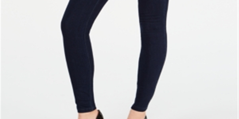 Leggings jeans Hue Original Smoothing para mulheres, pretas, tamanho pequeno
