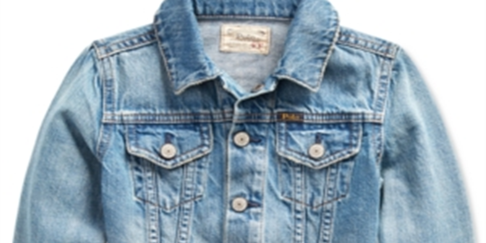 Polo Ralph Lauren Little Girl's Ridge Wash Denim Azul Tamanho 3