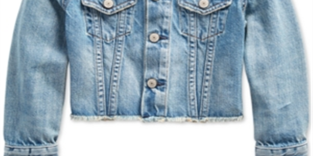 Polo Ralph Lauren Little Girl's Ridge Wash Denim Azul Tamanho 3