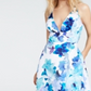 Jump Vestido Feminino Floral Alcinhas Espaguete Decote V Comprimento Total Ajuste Formal Flare Branco Tamanho 5-6