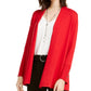 Cardigan feminino Alfani com mangas curtas e abertura, vermelho, tamanho XXL