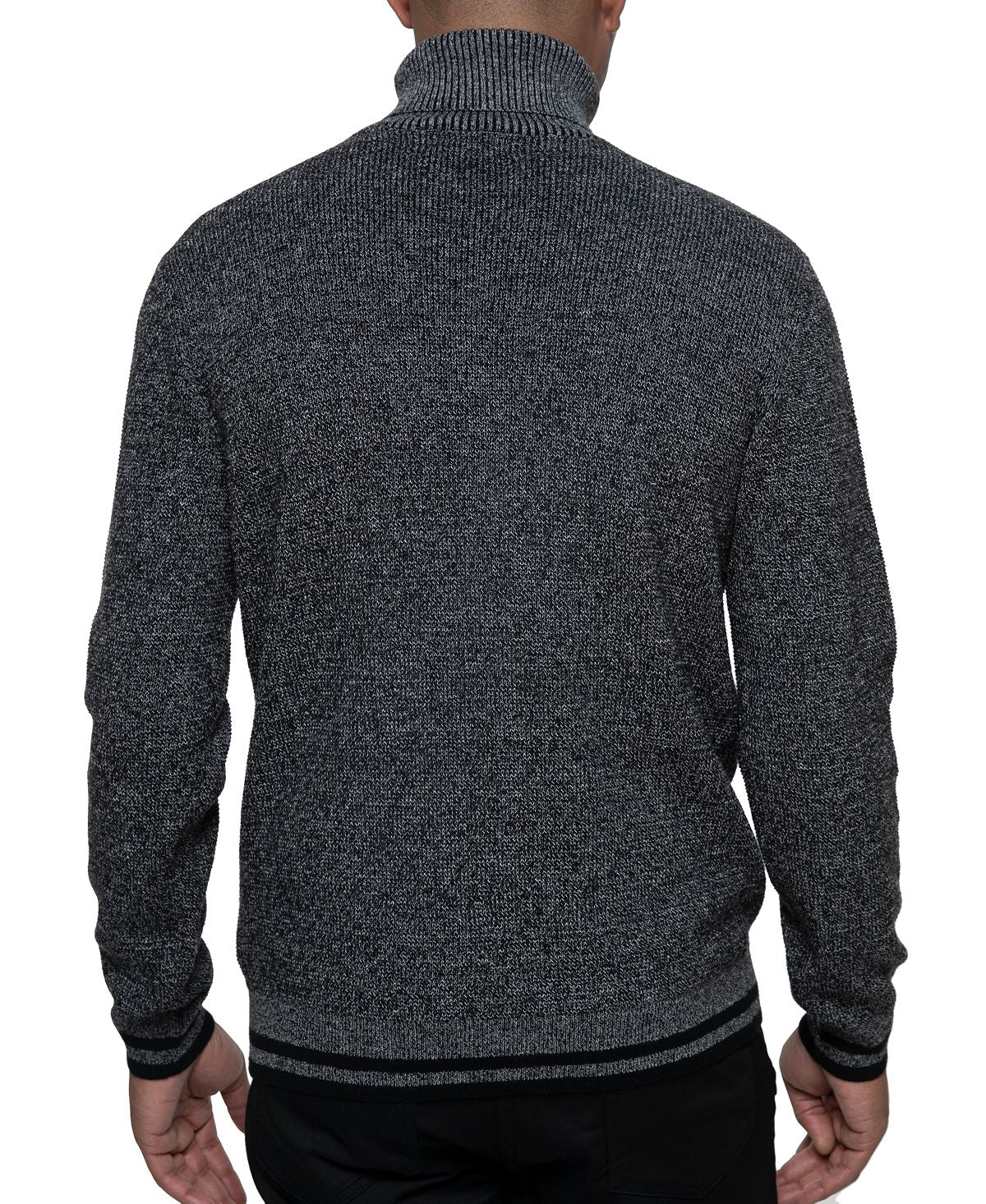 Suéter térmico masculino Kenneth Cole de gola alta, preto, tamanho M