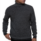Suéter térmico masculino Kenneth Cole de gola alta, preto, tamanho M