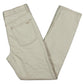 Calça jeans feminina Oat Cotton com punho e perna reta, branca, tamanho 27