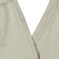Calça jeans feminina Oat Cotton com punho e perna reta, branca, tamanho 27