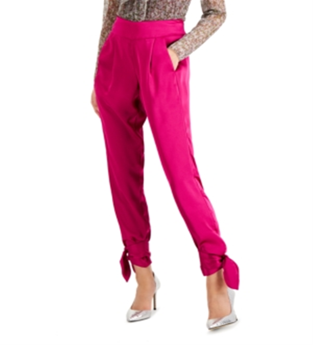 Vestido feminino de cetim com bainha reta elástica INC International Concepts, rosa, tamanho 0