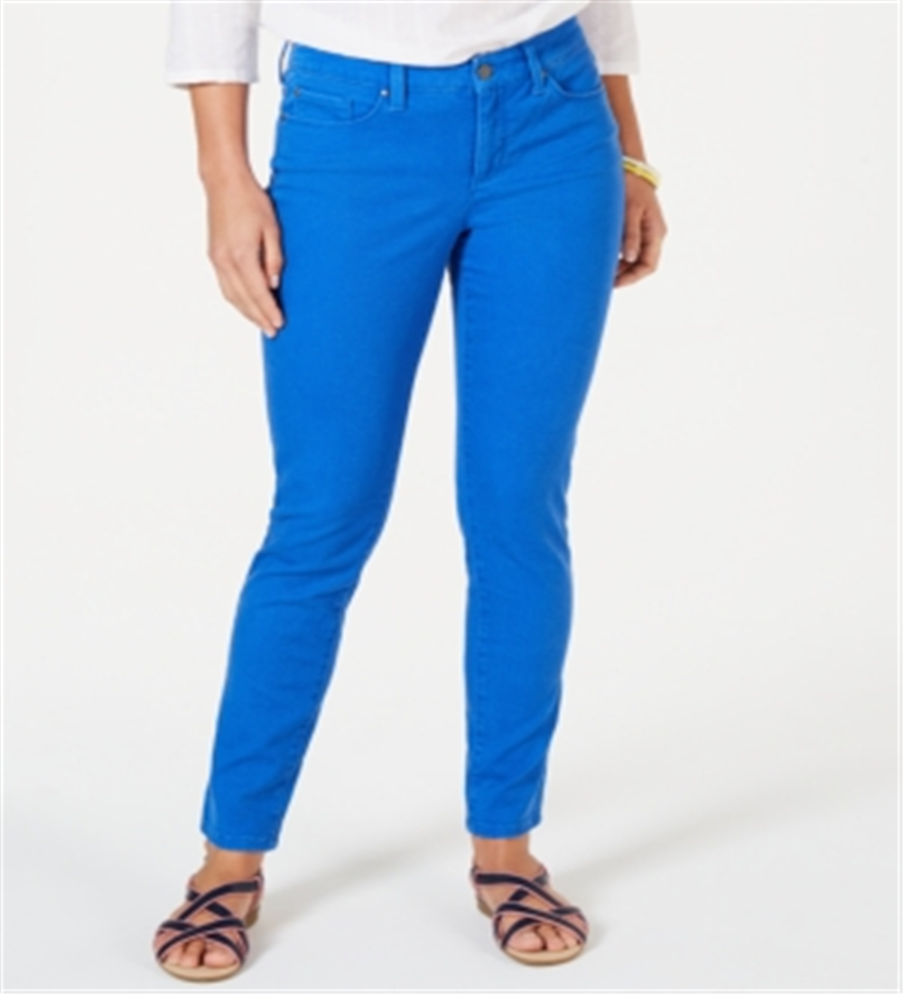 Calça jeans skinny feminina Charter Club Bristol, azul, tamanho 18
