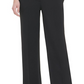Calça feminina Calvin Klein Flare com fenda larga, preta, tamanho 6