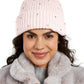 INC International Concepts Gorro Feminino com Pedras Pretas, Tamanho Único