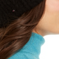 INC International Concepts Gorro Feminino com Pedras Pretas, Tamanho Único