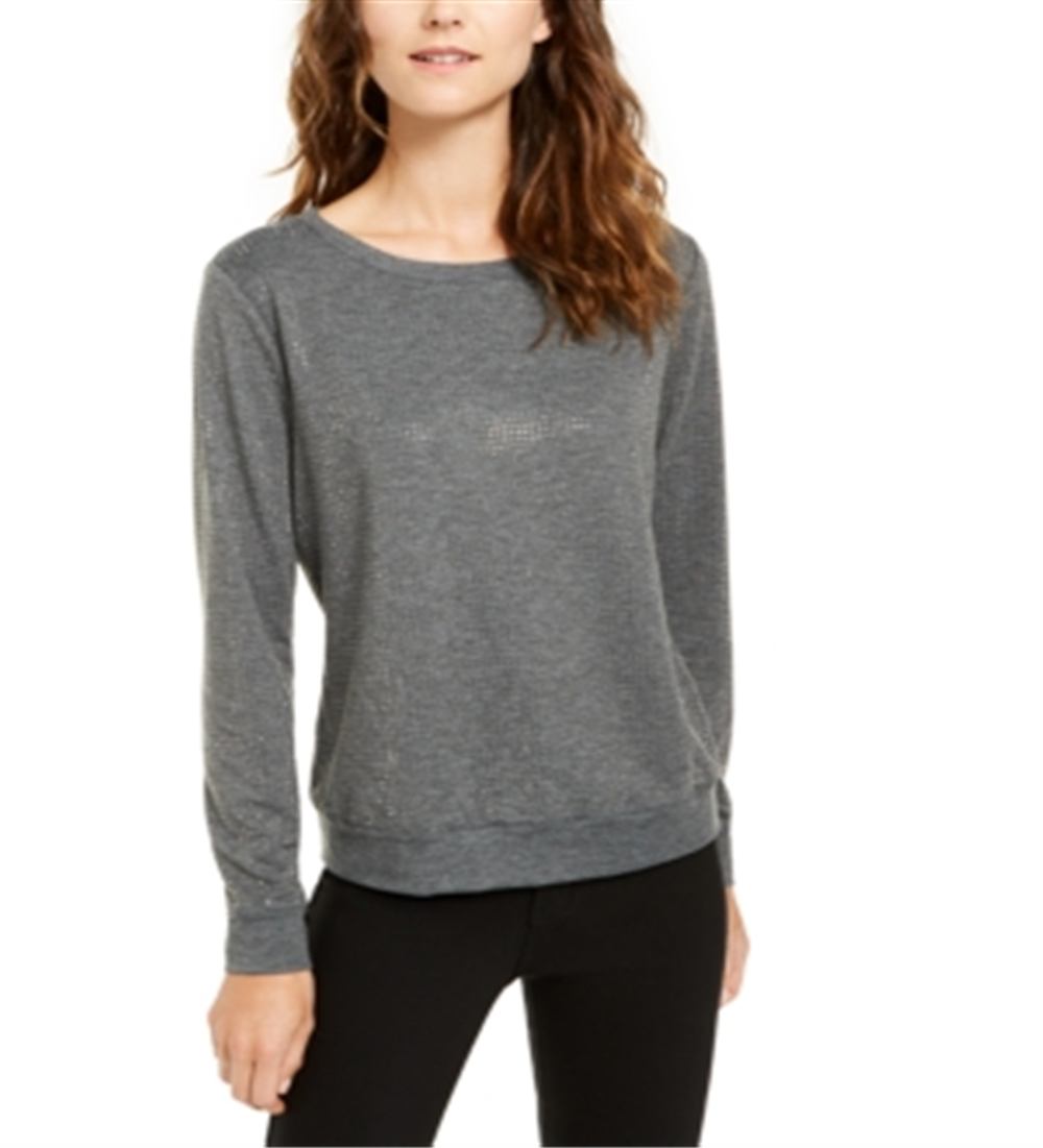 Moletom com tachas feminino INC International Concepts cinza tamanho GG