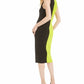 Vestido suéter feminino Bar III Colorblocked verde tamanho G