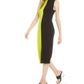 Vestido suéter feminino Bar III Colorblocked verde tamanho G