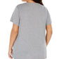 Camiseta feminina moderna da Minnie Plus da Modern Lux, cinza, tamanho 3X