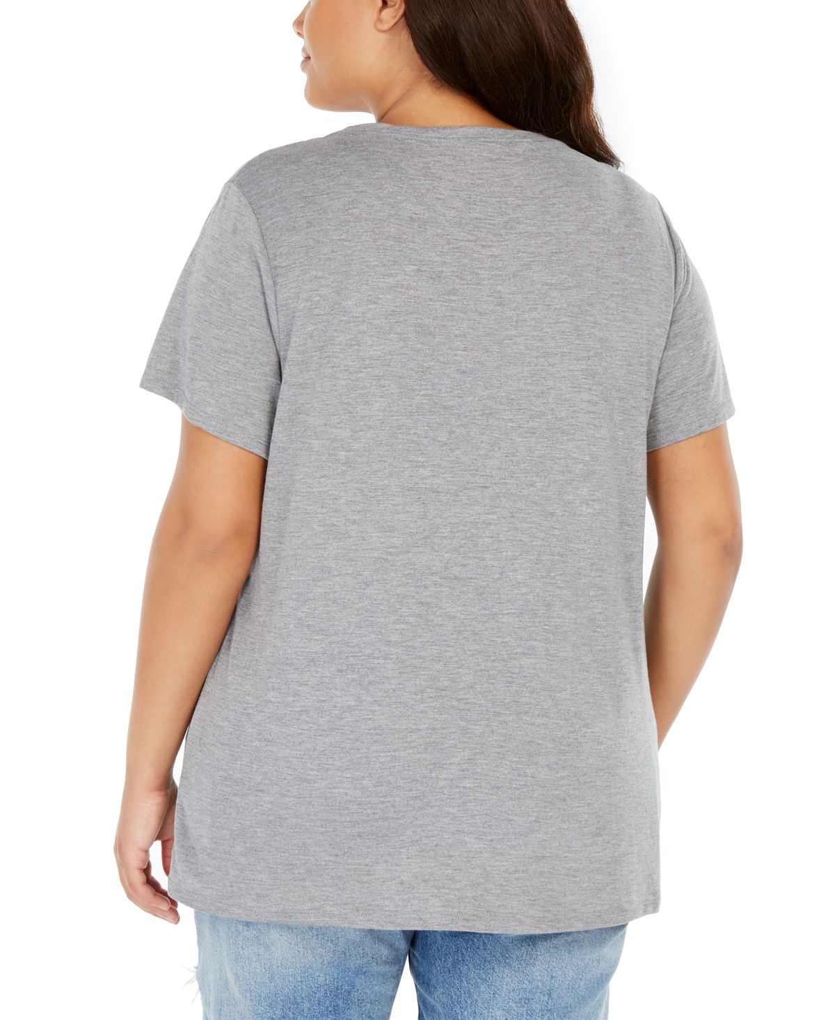Camiseta feminina moderna da Minnie Plus da Modern Lux, cinza, tamanho 3X