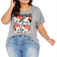 Camiseta feminina moderna da Minnie Plus da Modern Lux, cinza, tamanho 3X
