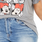 Camiseta feminina moderna da Minnie Plus da Modern Lux, cinza, tamanho 3X