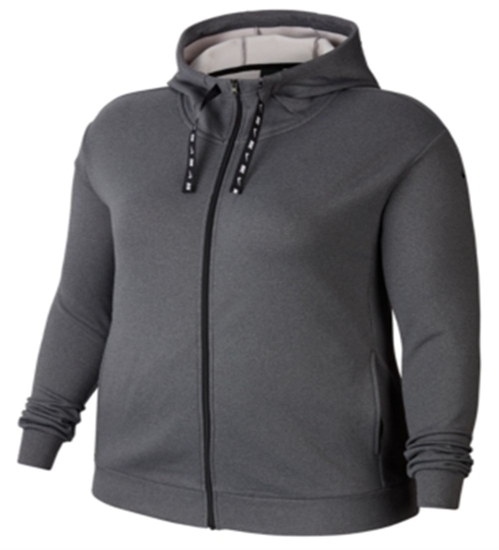 Moletom Nike Fleece Training Feminino Cinza Tamanho GG