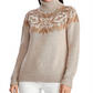 Suéter Ralph Lauren Fair Isle Gola Alta Feminino Marrom Tamanho XS
