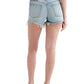 Shorts femininos Lucky Brand Cut Off Azul Tamanho 28